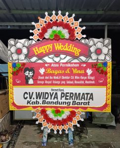 karangan bunga wedding